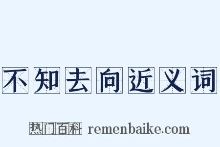 不知去向近义词是什么意思的图片